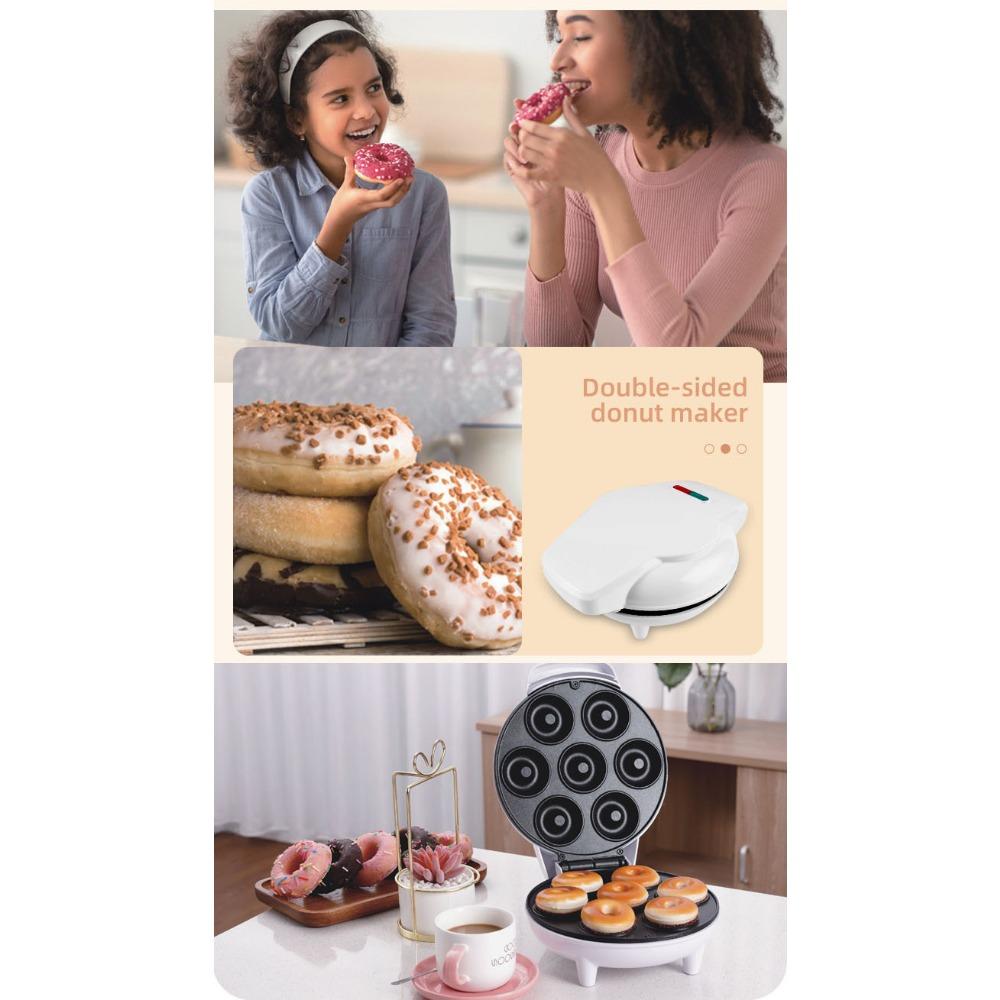 Машина для завтрака Машина для пончиков Черная машина для пончиков с 7 отверстиями Машина для круглых тортов Машина для тортов Машина для хлеба