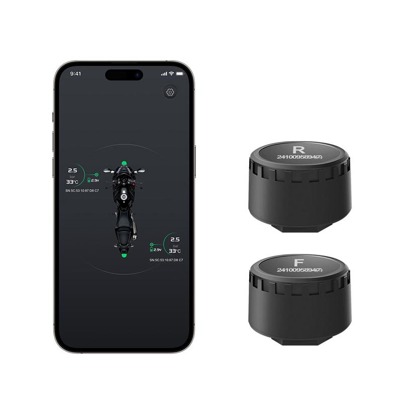 Мотоциклетная TPMS 2 датчика Bluetooth Система контроля давления в шинах для телефона Диагностический набор Аксессуары для мотоцикла