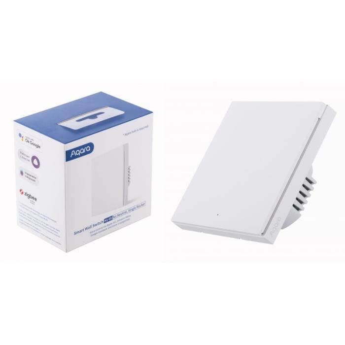 Interrupteur mural intelligent - aqara - h1 eu - zigbee 3.0 - sans neutre - compatible homekit