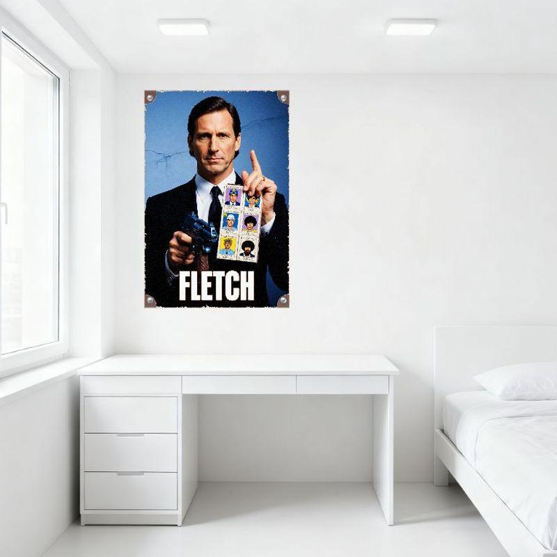 FLETCH Винтажный Металлический Жестяной Знак с Кадром из Фильма Ретро Постер Комедийного Фильма Настенный Декор для Мужской Комнаты Бара Дома Клуба Ресторана
