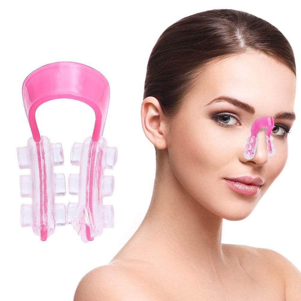 New Plastic Nose Clip Pink U Type Nose Bridge Clips Beauty Nose Correction Device