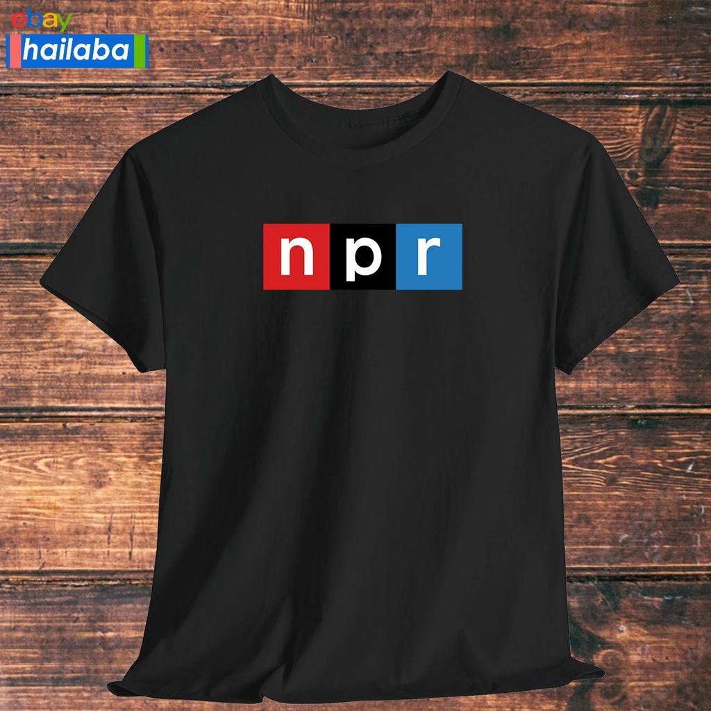 Radio NPR T shirt Logo Black/White/Navy/Sport Grey S to 5XL Made In USA