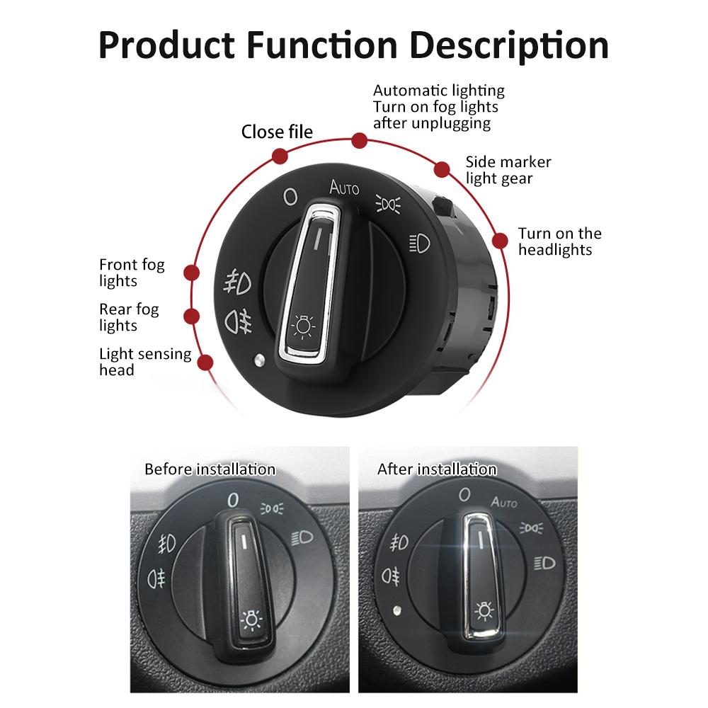 Для Volkswagen Jetta VW Vento A7 2019~2024 фара автоматический переключатель датчик освещения фара автомобиль управление модифицированные аксессуары