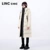 Jinyujie Women's Hooded Long Duck Down Puffer Jacket