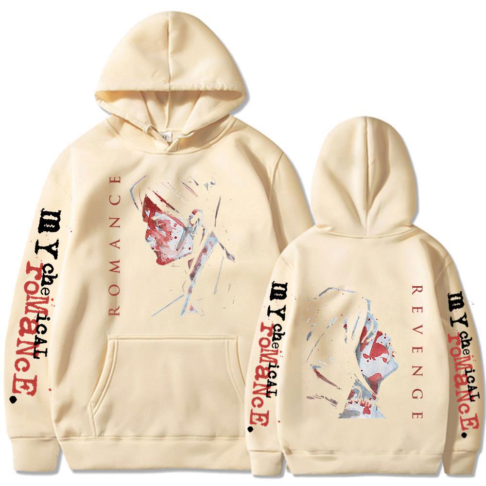 Punk Band My Chemical Romance Hoodies Three Cheers for Sweet Revenge Hooded Sweatshirts Men's Women Oversized Pullovers