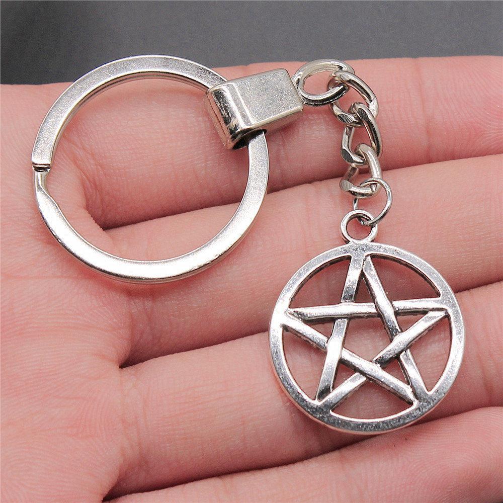 Солнце Луна Пентаграмма Брелки Женские Ювелирные Изделия Бизнес Креативный Сувенир