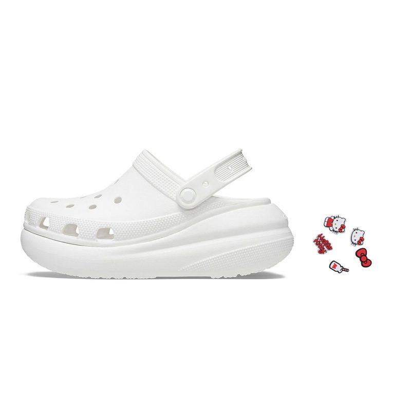 Crocs Кроксы Crush Clog EVA Clog 5.2см Унисекс Белый 207521-100
