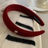 Women's Trendy and Fashionable Red Hair Band New Headband Retro Hair Clip Hair Bundle Headgear Gift