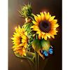 5D DIY Алмазная картина "Цветок подсолнуха" Животные Бабочка Вышивка крестиком Домашний Декор Подарок