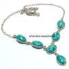 Larimar Gemstone 925 Sterling Silver Plated Necklace Jewelry EJJ-N42