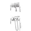 Clasp Lock Door Lock Buckle Catch Door Chain Lock Strong Heavy Duty Door Buckle  Hotel