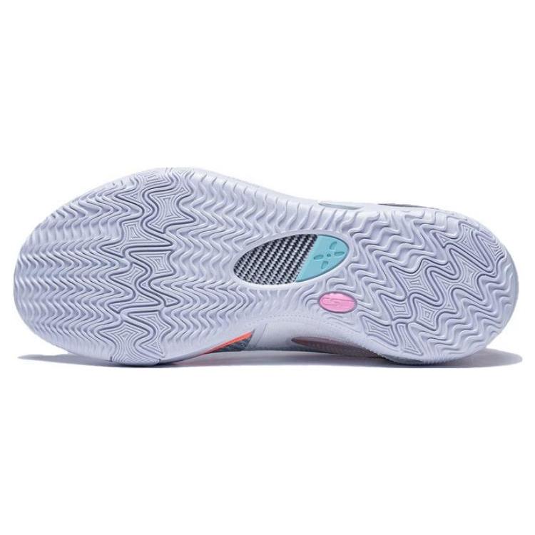 Li Ning Wade 808 3 Ultra Нескользящие износостойкие низкие мужские баскетбольные кроссовки Белые ABAT051-7