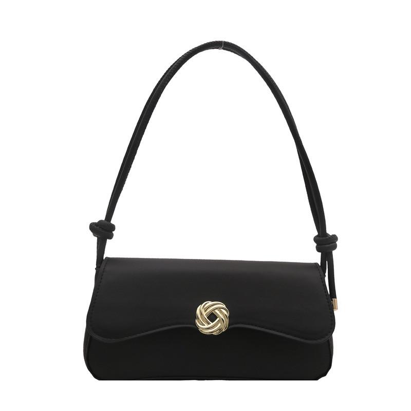 Fashionable Chic Pu Leather Baguette Bag For Women Stylish Shoulder Crossbody Handbag