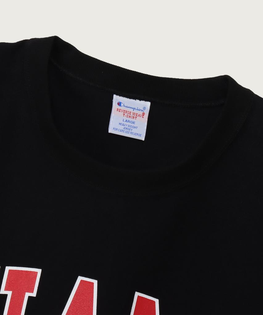 CHAMPION Reverse Weave College Graphic Short Sleeve T-Shirt Black