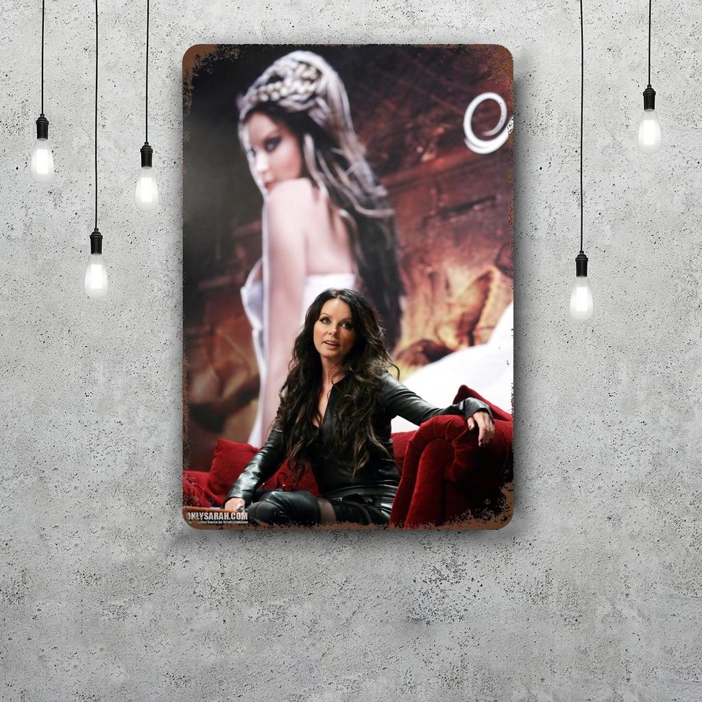 Сара Брайтман Винтажная жестяная табличка Декор для дома Настенный декор Искусство Настенная роспись Декор комнаты Декор Ретро Металлическая табличка Постеры для бара