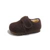 Korean-style girls' cotton shoes, new winter collection, children's wool-lined, fluffy, and comfortable slip-on shoes, unisex, versatile and trendy
