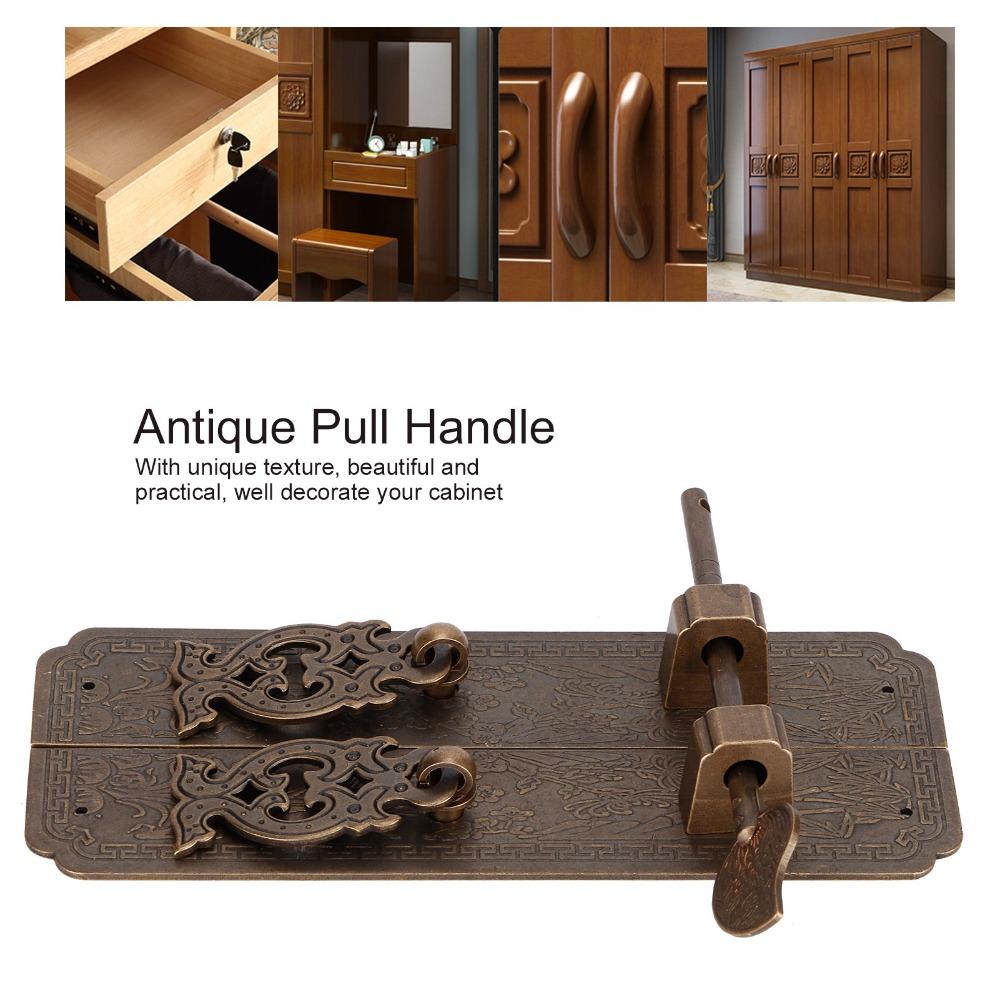 Retro Door Handle Kit Heavy Cabinet Pull Handle Hardware Furniture Handle Set Dresser