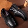 Fashion Men's Genuine Leather Casual Shoes Thick-soled Non-slip Dad Shoe  Handmade Business Work Shoes for Men Moccasins  Walking Shoes