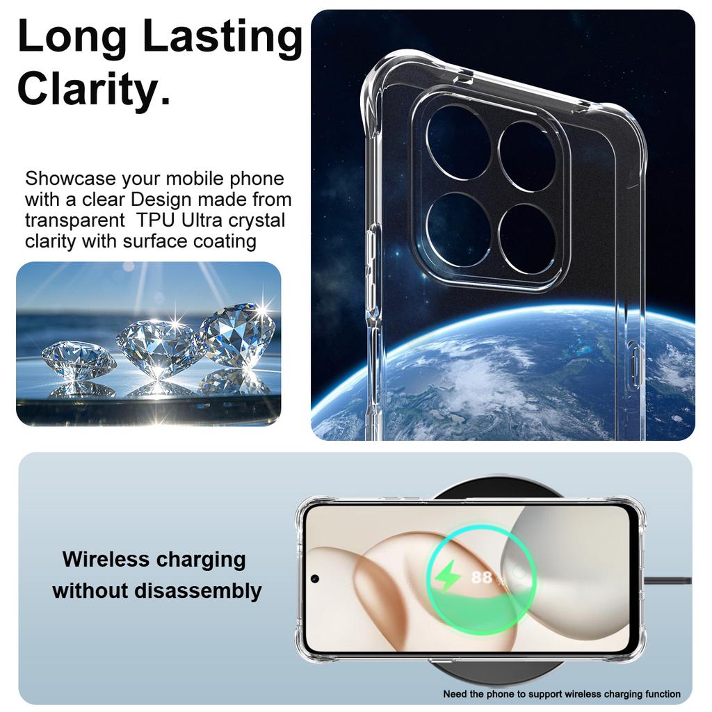 Для Honor 400 Smart 4G 5G Глобальный Чехол для телефона IMAK Ударопрочный Мягкий чехол