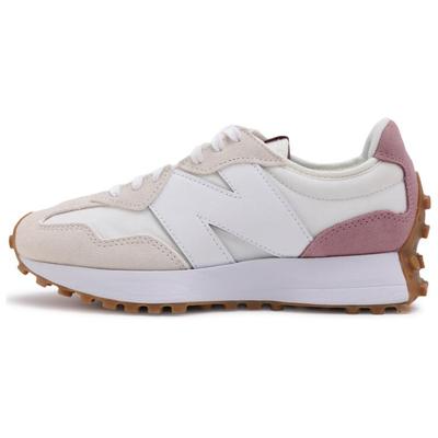 327 Бело-розовые женские кроссовки кремово-бежевые WS327FSR