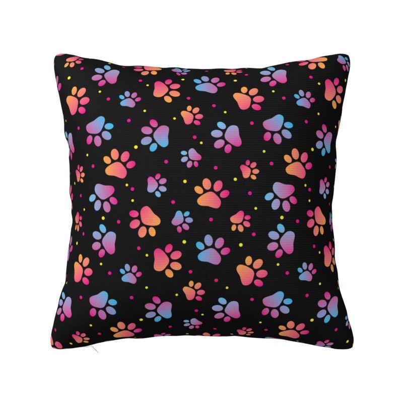 Animal Footprint Dog Paw Cushion Cover x cm Polyester Velvet Throw Pillow Case For Sofa Seat Decoration Bedding Pillowcase