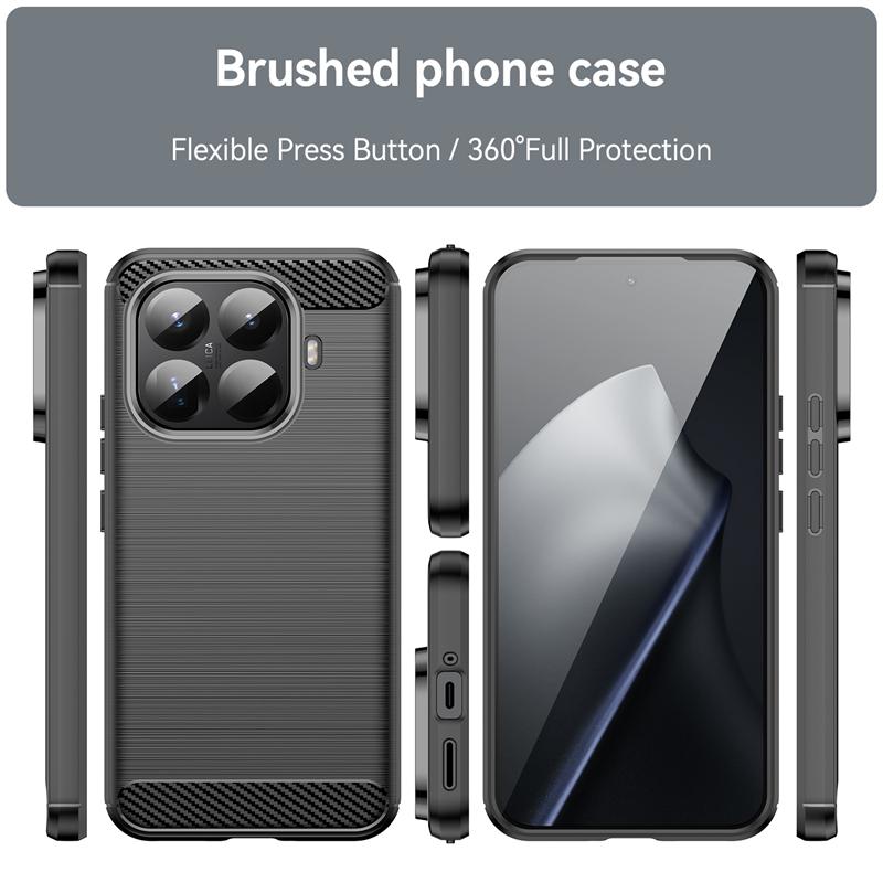 For Cover Xiaomi 15T Pro Case Xiaomi 15T Pro Anti-knock Soft Silicone Carbon Fiber Back Case For Xiaomi 15T Pro Case 6.83 inch