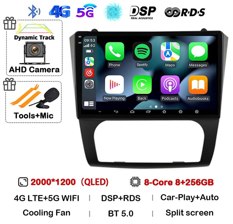 Android 14 Carplay+Auto WIFI+4G BT автомобильное радио стерео для Nissan Altima Teana 2008 2009 2010 2011 2012 мультимедийный видеоплеер GPS