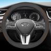 Кожаный чехол на руль автомобиля для Infiniti QX30 Q30 QX80 FX35 Q50 JX35 G37 QX70 Q70 QX60 Q60 G35 QX50 EX35 Аксессуары