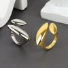LATS New Fashion Designer Gold Silver Colour Water Drop Ring Woman Europe America Luxury Jewelry Trendy Accessories Gift