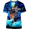 Anime T-shirt Naruto Short Sleeve Uzumaki Naruto T-shirt Uchiha Sasuke 3d Printing Men's Short Sleeve Children's Boy T-shirt Top
