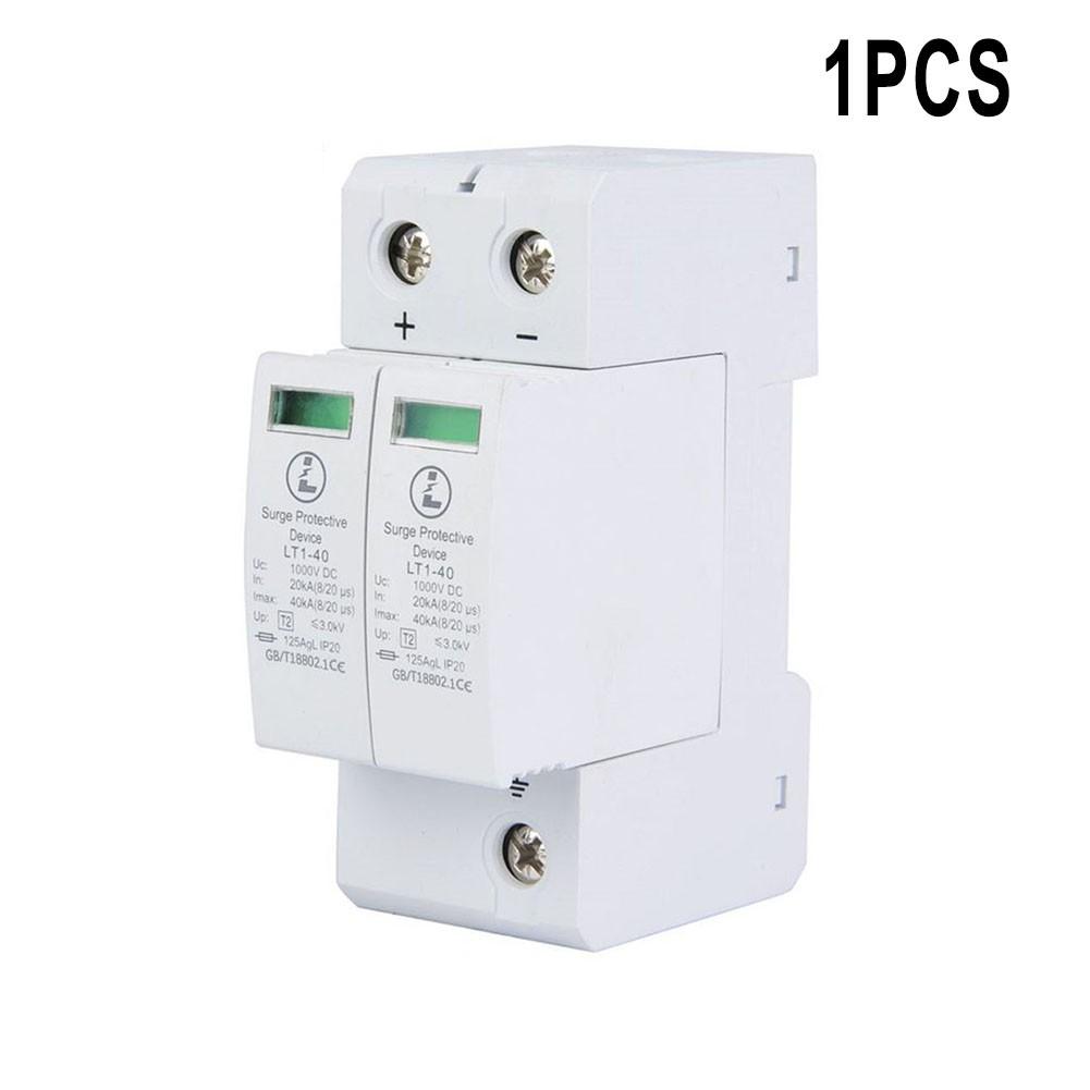 2P Солнечный фотоэлектрический низковольтный DIN-рейка разрядник сетевое напряжение DC1000V 20KA-40KA