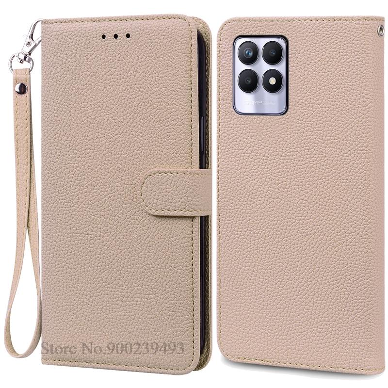 Case For Realme 8i Case Soft Silicone Wallet Flip Leather Case For Realme 8i Phone Case Realme 8 I Cover Coque Fundas