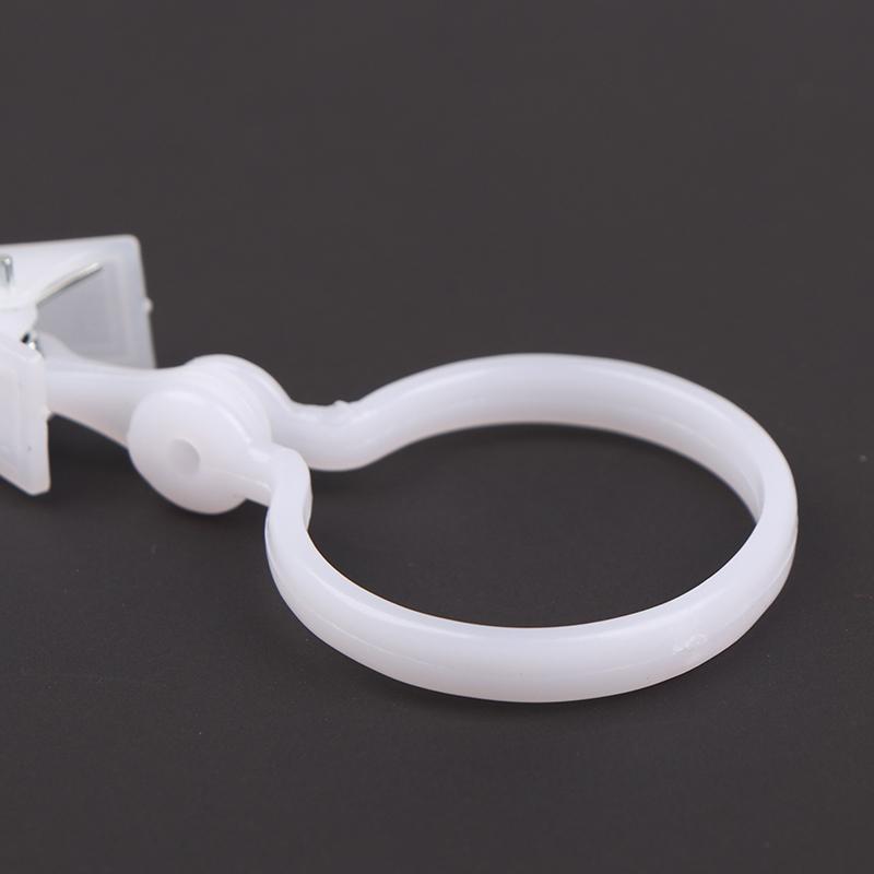 10Pcs Plastic Curtain Buckle Clip White Curtain Tie Buckles Home Supplies
