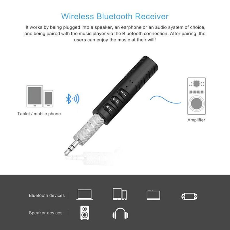 1 шт. аудио приемник передатчик 5.0 драйвер бесплатный автомобильный Bluetooth адаптер