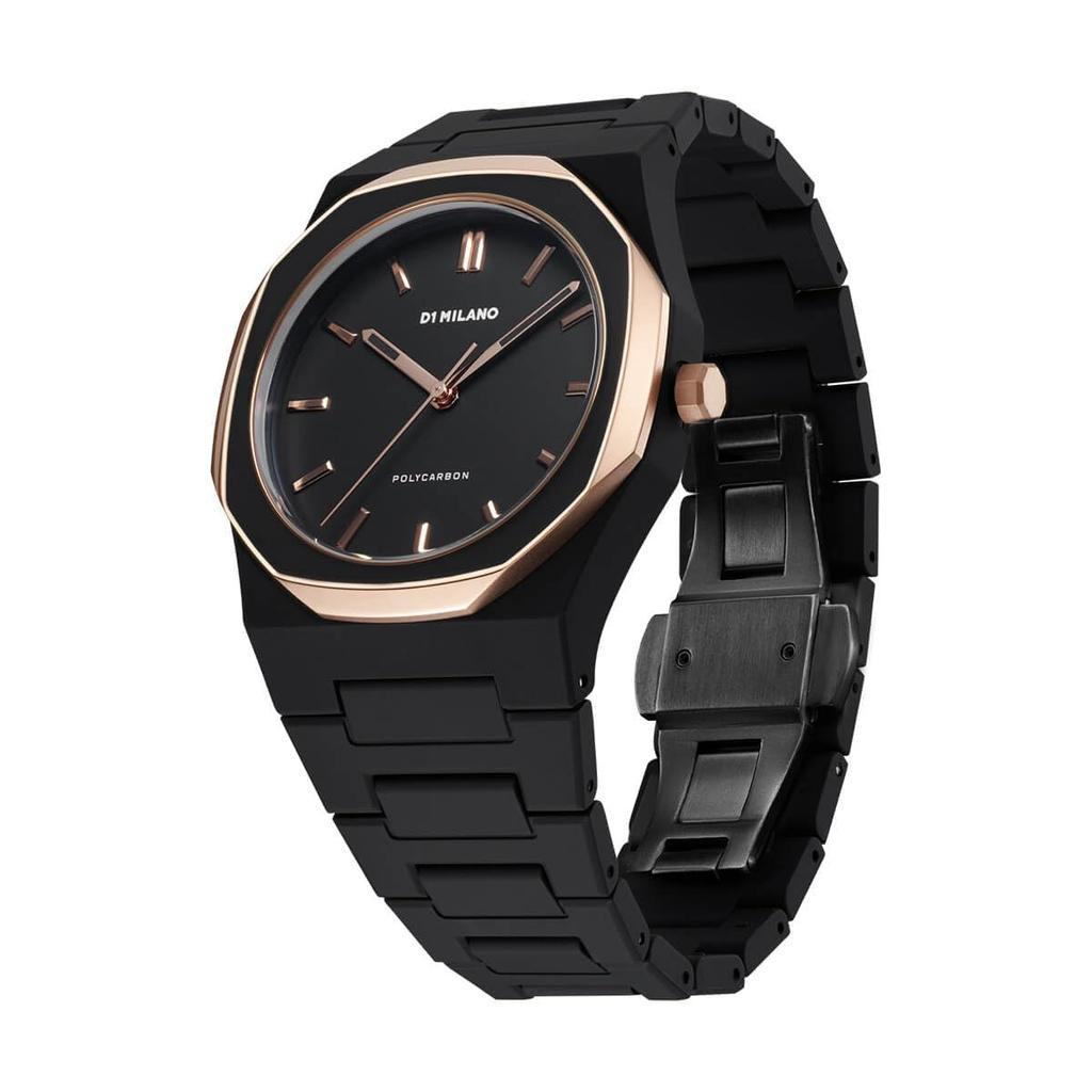 Авторизованный дистрибьютор D1 Milano Watch Unisex PCBJ35 Полиуглерод Черная эмаль [D1 MILANO] Мужские 40,5 мм