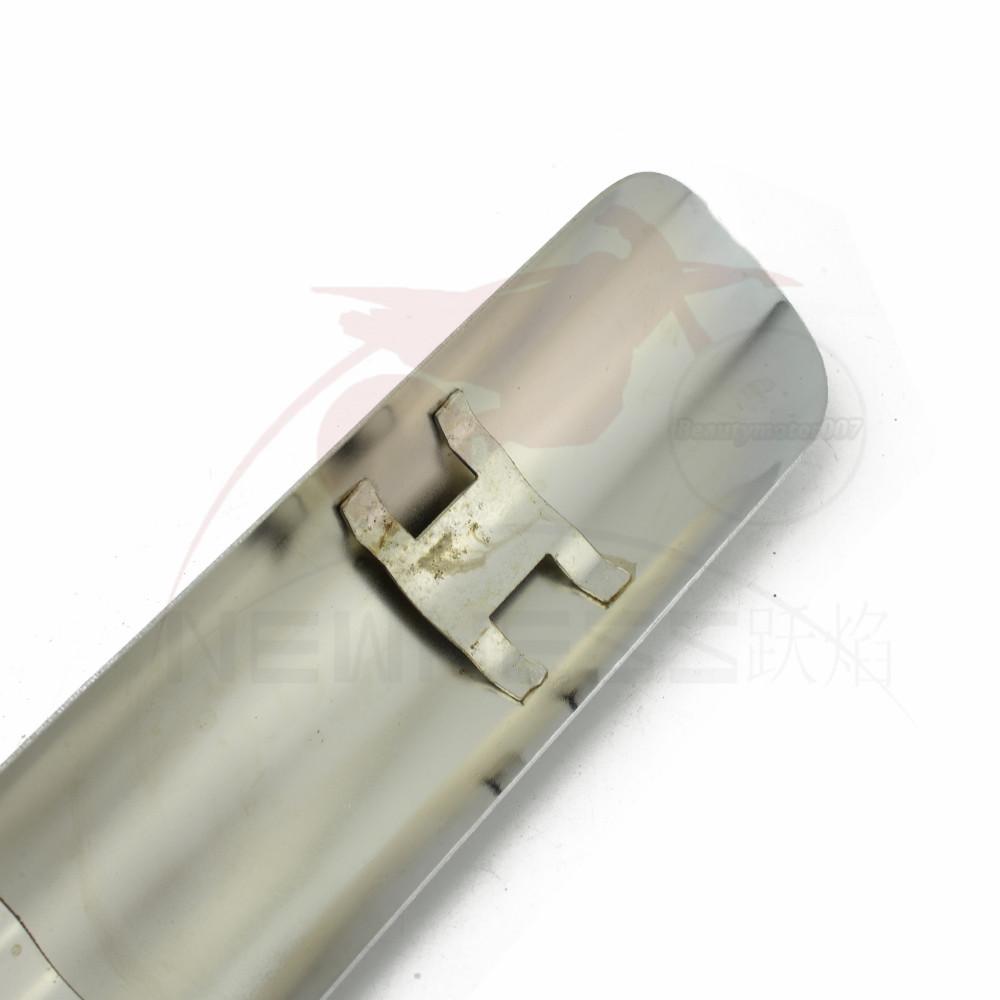 Black /Chrome Motorcycle Curved Exhaust Muffler Pipe Heat Shield Cover Guard Protector Universal for Honda Harley