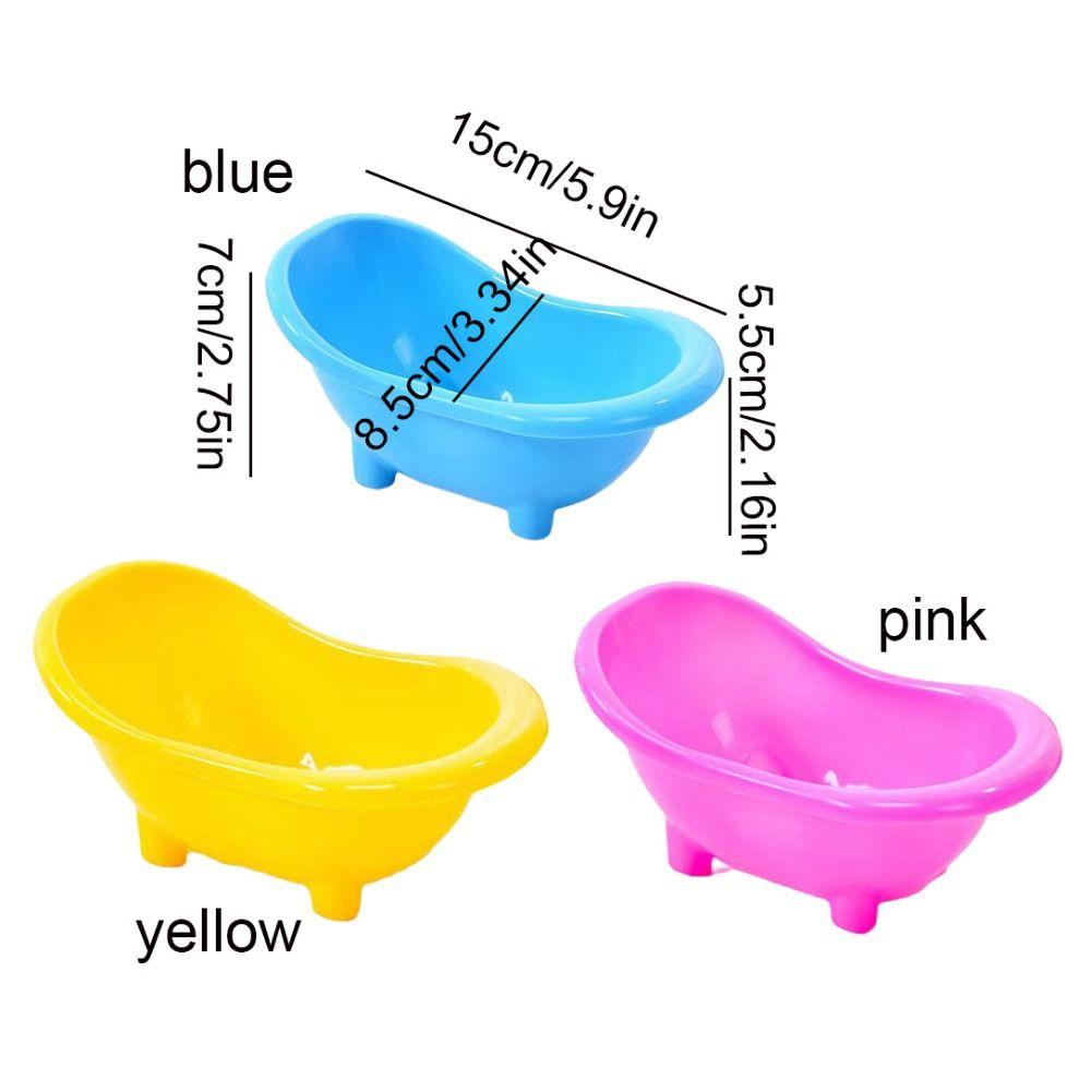 Mini Guinea Bathroom Solid Color Hamster Bathing Sand Room Hamster Bathtub  Playing