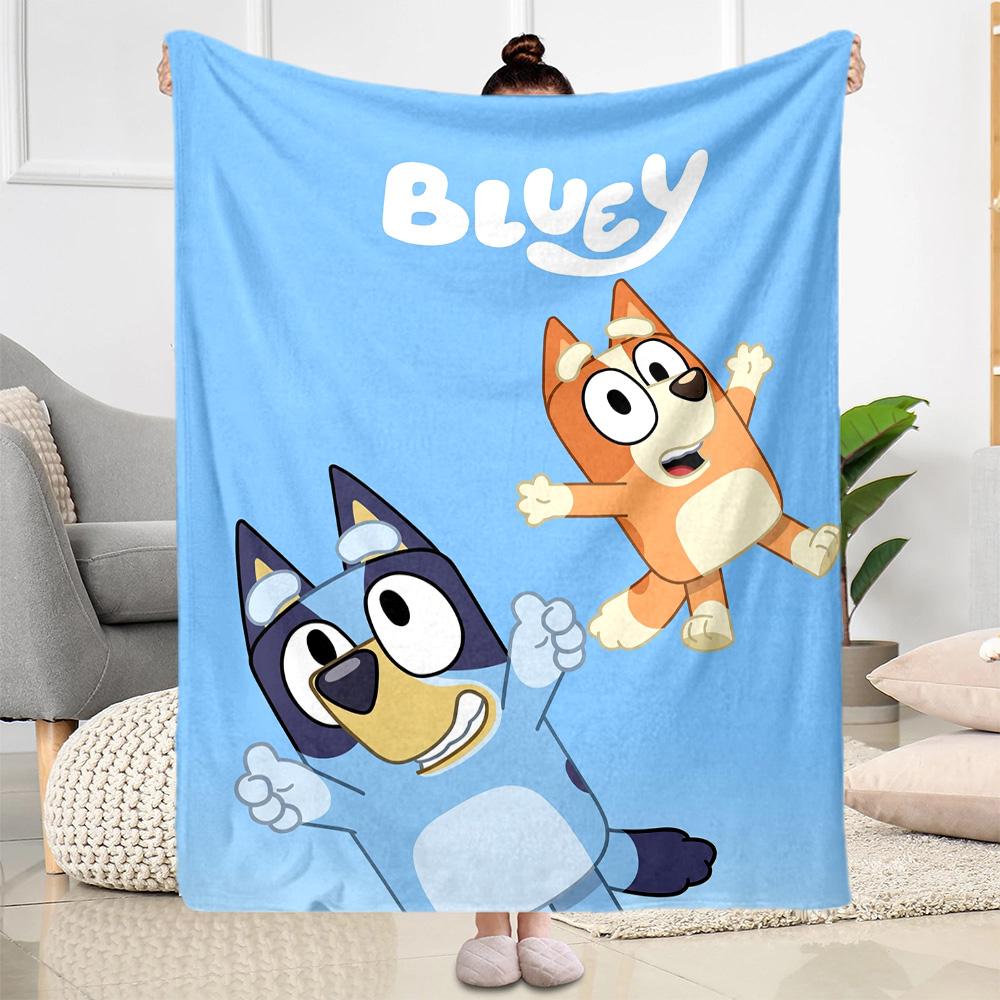Bluey Friends Adventure Blanket Ultra-Soft Perfect for Office Chair Couch Chair for All Seasons Warmthful Decor Gift for Travel Home Birthdays