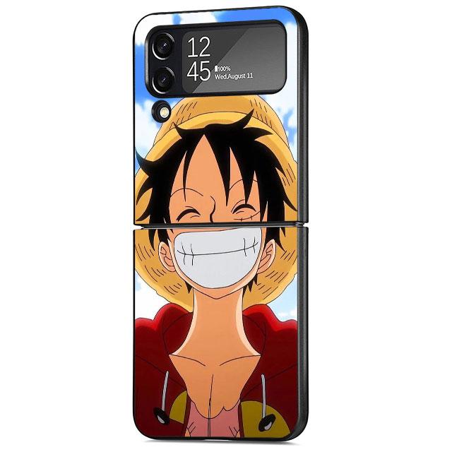 Черный жесткий ПК чехол для Samsung Galaxy ZFlip Z Flip 3 5G Z Flip 4 ZFlip3 Flip3 Flip4 zflip LuffysOnes Pieces Coque