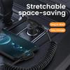 6A USB на Type C Кабель для быстрой зарядки Короткий пружинный кабель Угловой 90° Кабель для передачи данных USB C для Samsung Huawei Xiaomi Провод для зарядки телефона