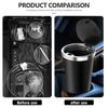 Universal Car Garbage Bin Cup Holder Rubbish Storage Trash Can For BMW M 1 3 4 5 6 7 Series X1 X3 X4 X5 G20 G38 F48 E36 E39 UNYDV1