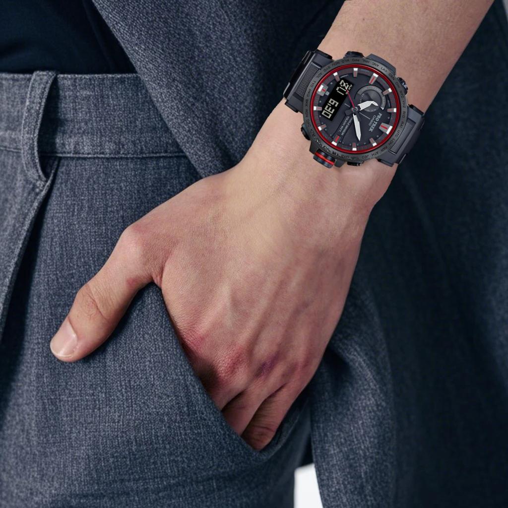 Casio Мужские часы PRO TREK Черные PRW-60YT-1PR PRW-60YT-1PR