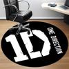 1pc ONE DIRECTION Carpet, Round Non-Slip Durable Large Size Office Carpet, Suitable for Office,yy250908070