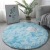Luxury Round Soft Faux Sheepskin Fur Area Rugs Washable Wool Bedside Carpet