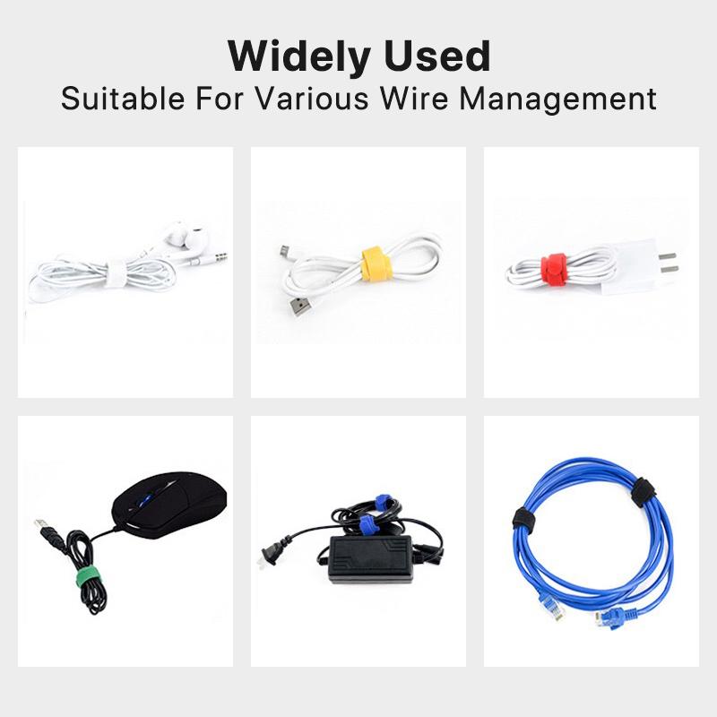 Многоразовые кабельные стяжки Многоцелевые прокладки кабелей Кабельные стяжки Проволочные стяжки Регулируемый крепежный шнур Органайзер Кабельный органайзер для дома и офиса