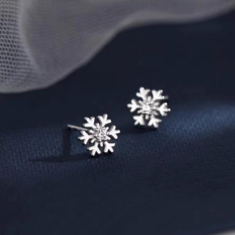 Серьги-снежинки из стерлингового серебра 925 пробы: Серьги 'Роскошный минимализм' со знаками зодиака для женщин 2024, новый горячий стиль.