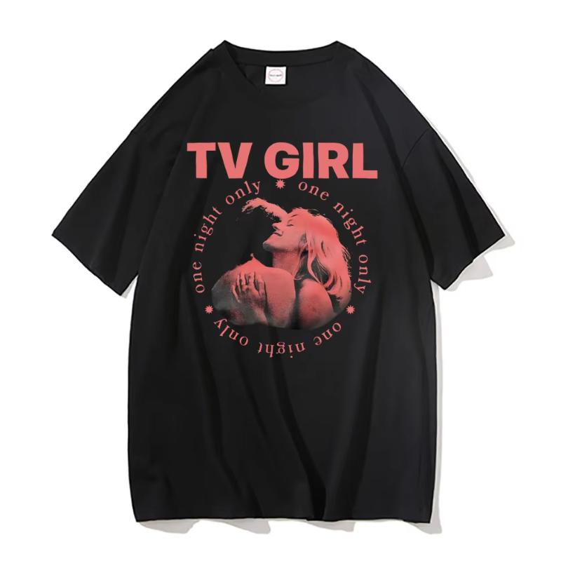 TV Girl Tshirt Unisex French Exit Album Tshirt Gift for Indie Music Fan Tee Lovers Rock Simple Drawing Music Band Graphic Shirt
