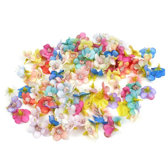50шт многоцветный мини-моделирование цветочных головок маргариты DIY детали домашнего декора