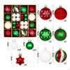 44 Count Christmas Balls for Tree Decor, Shiny Hanging Ornaments Collection