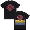 Футболка с принтом Harry Styles Together Tour 2026 Мужская Роскошная Мода Хлопковая Футболка с Коротким Рукавом Высокое Качество Нейтральная Футболка